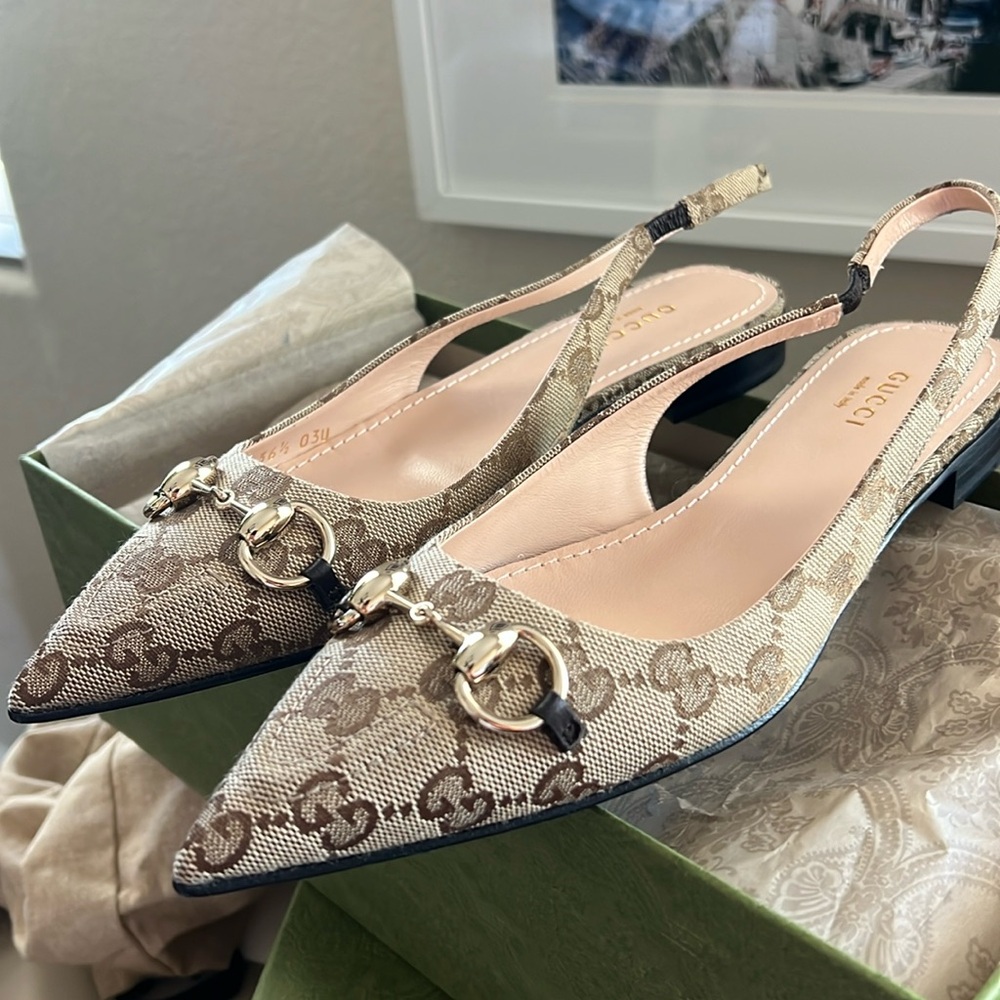 Gucci horsebit GG canvas